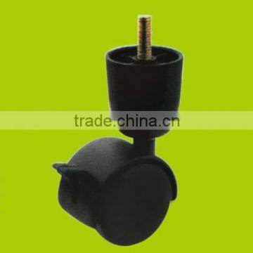 threaded stem nylon casters with brake for furniture bed (FC5311)