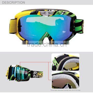 Motorcross Racing Goggles G06 Helmet Goggles REVO Lens Anti UV Off Road Competition photo-2