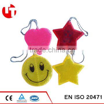 EN13356 pmma acrylic customized reflective keychain