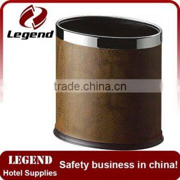 Hot Type Leather Body Recycling Waste Bin Metal Inner photo-5