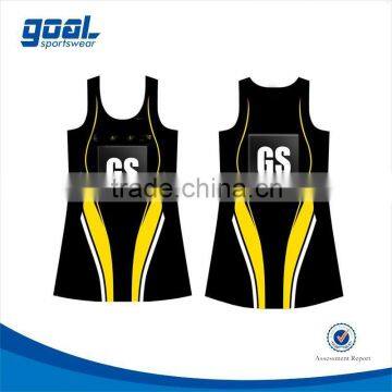 Cheap factory price sublimated netball dresses