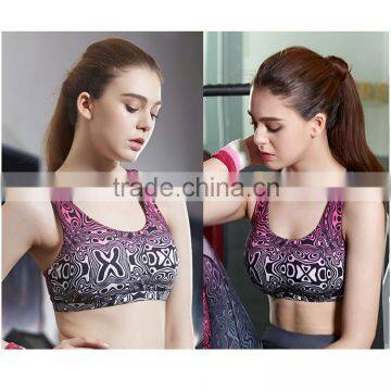 New Fashion Sport Bra Quick-drying Bra Active Wear Custom Sport Bra Elastic Band Yoga Bra Plain Sport Halterneck Bra photo-1