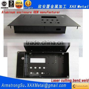 XAX101Alu OEM ODM customized laser cut bend weld sheet aluminum oven box enclosure