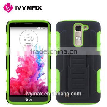 IVYMAX For LG Tribute 5 K7 Apple Green shockproof Armor Belt Clip Holster Hard Cover Case New