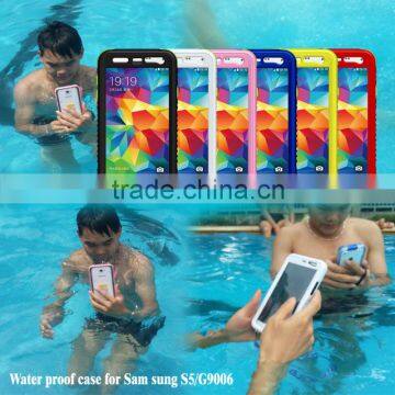 High quality waterproof cell phone case for samsung galaxy s5 with factory price