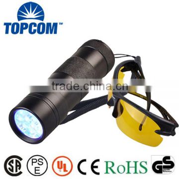 12 LED Black Light Flashlight Pet Urine UV Light with Protective Glasses                        
                                                Quality Choice