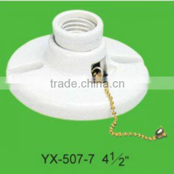 E27 Ceiling Porcelain Lampholder with Switch