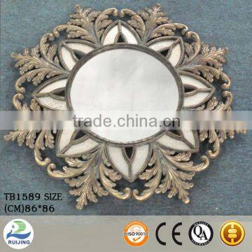 Fancy Golden Colord Snowflake Wall Mirror