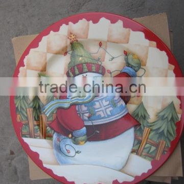 custom logo ceramic plates dishes 8 decorative plate for Christmas                        
                                                                                Supplier's Choice