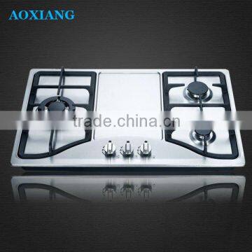 Hot-selling 3 Wok Burner Built-in SST Gas Hob / Gas Stove / Gas Cooker / Cooktop XLX-823S-1