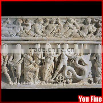 Natural Marble Carved Stone Wall Relief