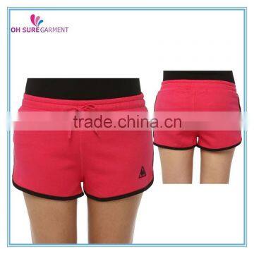 100% cotton french terry womens sports shorts