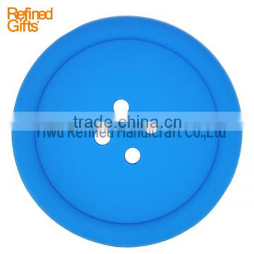 Wholesale Blue Soft Pvc Cup Mat High Quality Drink Cup Pad Creative gifts