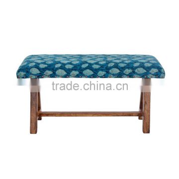 Natural Furnish Wooden Upholstery Bench