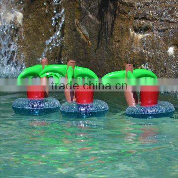 Coconut tree palm floating inflatable cup holder drink holder