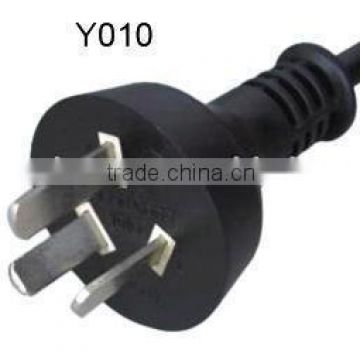 Argentina standard IRAM approval power plug with rubber cord