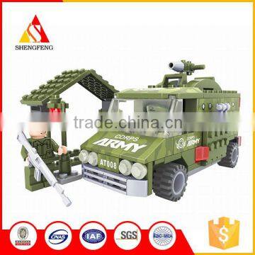 Safety ABS military base soldiers plastic building blocks toys