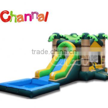 Durable PVC customized style inflatable palm tree bouncy house