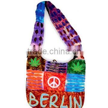 2016 customize hippie bag/cotton canvas hippie shoulder bags hippie bags new arrival of shoulder bag dari shoulder bag