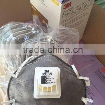 3M n95 mask 3M 9913V respirator mask , N95 FFP2 3m safety dust mask