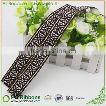 2.5cm Narrow Vintage Woven Jacquard Ribbon Trim