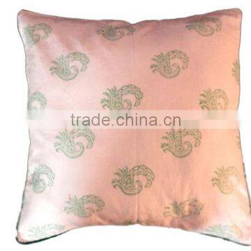 RTHCC-23 Peacock Designer Sanganeri Hand Block Printed Cotton Fabric cushion covers home Furnishing Manufacturer and Exporter