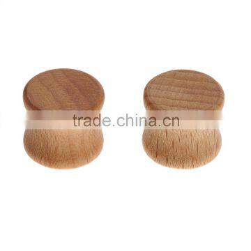 7 Pairs Organic Wood Saddle Plug Ear Plug Earlet Flesh Tunnel - Available in Size 8mm - 20mm photo-2