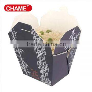 Take out paper custom made food packing small box with label