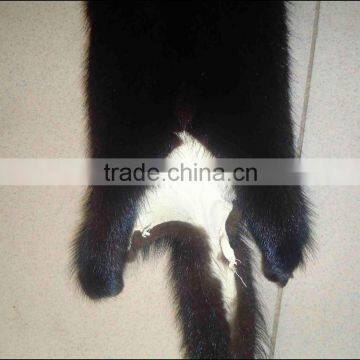 High quality natural black color mink skin or pelt