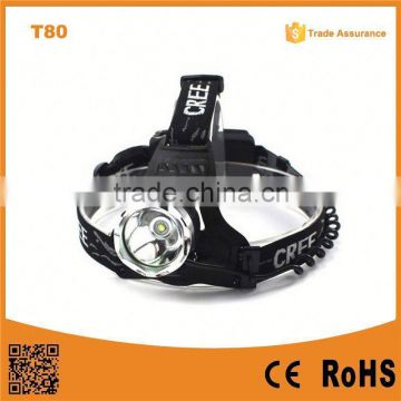 T80 multifunction High Power led Headlamp 10w xml t6 rechargeable Led head torch