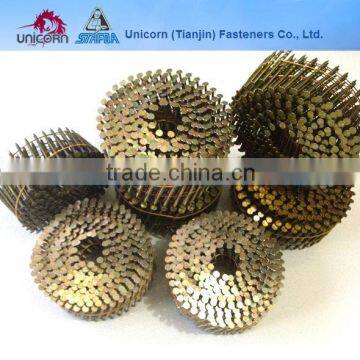 15 degree coil nail ring and screw nails