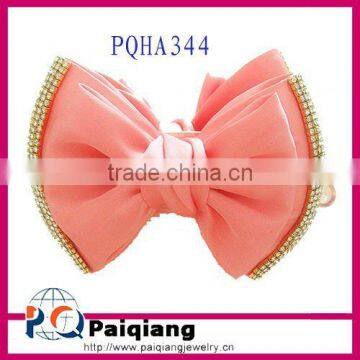 Hot selling 30 inch tape bow ribbon clip in hair extension