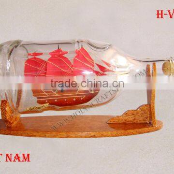 VIET NAM SHIP IN HENESSY BOTTLE UNIQUE NAUTICAL SOUVERNIR WHOLSALE HANDMADE SHIP MODEL