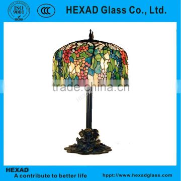 TIFFANY STAINED GLASS LAMP // HEXAD GLASS& HEXAD INDUSTRIES