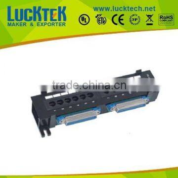 10inch wall mounted utp cat6 12 ports patch panel with 2XRJ21(50PIN) connector