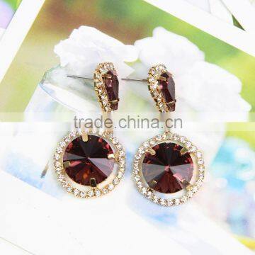 New Fashion Stunning Crystal Women Fashion Earring Wholesale J064729F05J