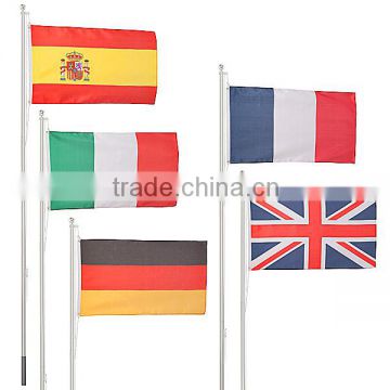 customized 20 FT 25 FT international aluminum flag pole