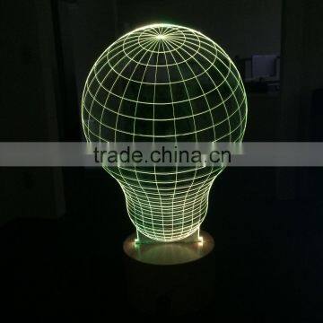 Modern 3D led bedroom night lamp