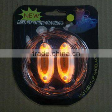 High quality LED shoelace,LED flashing shoelace,ed luminescent shoelaces