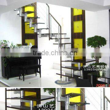 Interior Steel Straight Staircase YG-9001-4