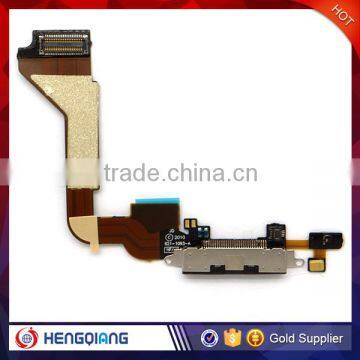 AAA China factory price charge port digitizer flex cable replacement for iPhone 4G black