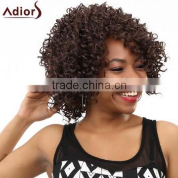 High Temperature Fibre Natural Black Synthetic Curly Hair