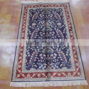 Tapis moquette prayer handmade silk carpet iran modern style