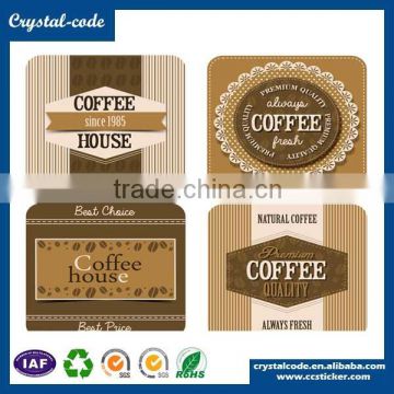 Plastic peel off sticker labels and food label sticker