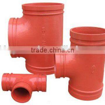 2"-10" Grooved Fitting Reducing Tee Manufacturer in China