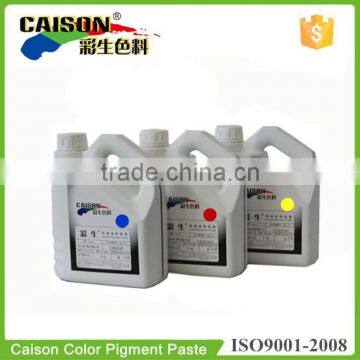 Durability pigment color paste for textile screen printing