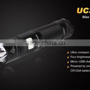 Fenix UC30 Flashlight XM-L2 U2 Tatical Flashlight With Low-power Warning Function With One 18650 Battery Need photo-4