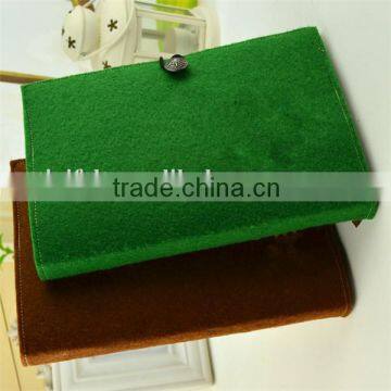 Colorful felt cover note book with fastener