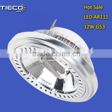 warmwhite 12v ar111 cob work on electronical transform