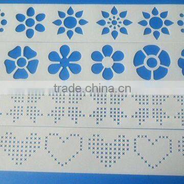 Laser cutting stencil/plastic template for painting